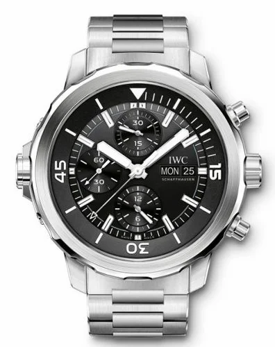 IWC Aquatimer Chronograph Stainless Steel / Black / Bracelet IW3768-04 (3768-04, IW376804)